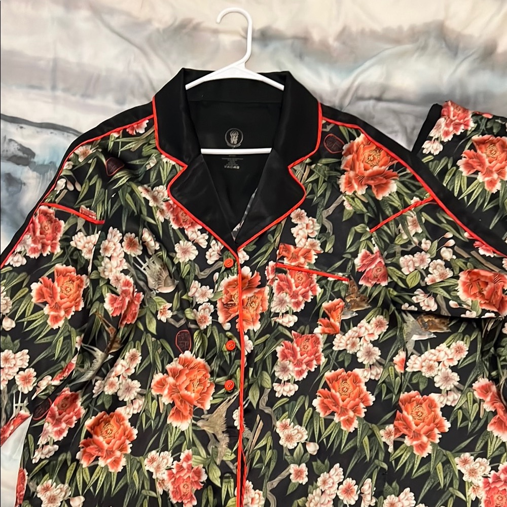 We are HaH. Floral Satin pajama set- gorgeous print.